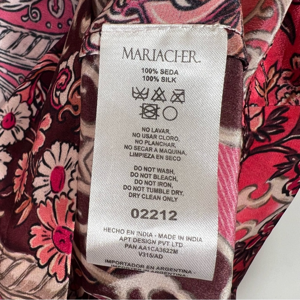 Maria Cher Elena Sleeveless Top in Besalu Pink Size Small - Picture 10 of 12